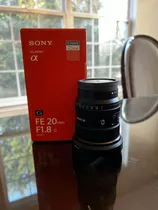 Sony Fe 20mm F 1.8 G Ultra Wide Angle Lens