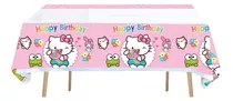 Mantel Decorativo Con Diseños Infantiles Para Cumpleaños Color Variado Hello Kitty