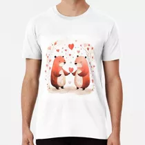 Remera El Día De San Valentín Ositos Enamorados Algodon Prem