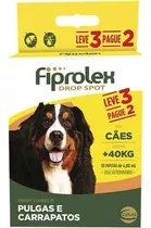 Antipulgas Fiprolex Cão Acima 40kg Ceva Leve 3 Pague 2