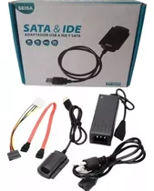  Adaptador Ide Sata Y Mini Ide A Usb Disco Hd Pc Notebook C/ Fuente