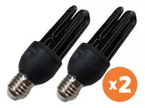 2 Lámpara Led Luz Negra Uv 20w Bajo Consumo Bar Fiesta Grow