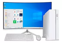 Computador Pc Slim Branco I5 8gb Ram Ssd 240gb Tela 23 Fhd