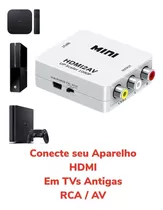 Mini Adaptador Conversor De Hdmi Para Video Composto 3rca A