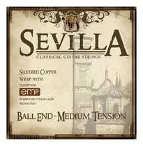 Cuerdas Sevilla Criolla (nylon) Med Tension (usa )ball End !