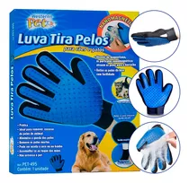 Luva Escova Nano Magnética Tira Pelos Pets Cães & Gatos