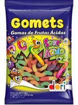 Bala Dori Gomets Minhocas Ácidas De Frutas Fruit Bears 600g