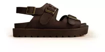 Zapatos Birken Sandalias Cuero Plataforma Mujer 