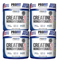 Combo 4x Creatina Monohidratada Power 300g Pote - Kit Profit