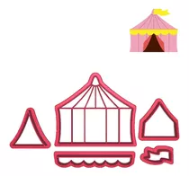 Cortador Modular Tenda Circo Mágico Espetáculo Show 8cm