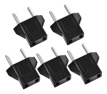 Kit 5 Plug Adaptadores Tomada Pino Us Para Br 10a Bivolt 110/220v