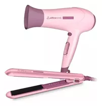 Planchita De Pelo + Secador Combo Profesional Alisador 2200w