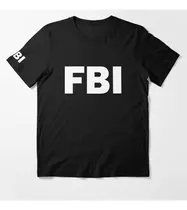 Camiseta Fbi Buró Federal De Investigaciones Algodón