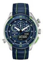 Reloj Citizen Promaster Eco-drive Sst (energia Solar) Color De La Correa Azul Color Del Bisel Azul Color Del Fondo Azul