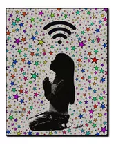 Poster Arte Obra Praying 50x65cm Wifi Decorar Sala Lan House