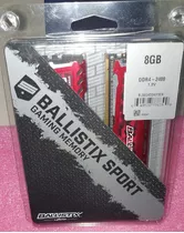 Memória Ram Ballistix Sport Color Red  8gb 1 Crucial