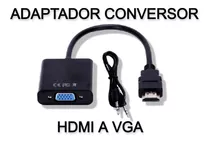 Cable Adaptador Conversor Hdmi A Vga Con Audio Pc Notebook