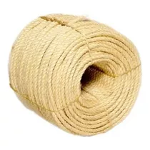 Corda Sisal 6mm Rolo 100m Rasada Arranhador Gato Artesanato