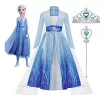 Vestidos De Princesa Frozen Elsa Fiesta O Cosplay Para Niña