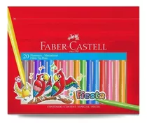 Marcador Escolar Faber Castell Fiesta X20 Colores