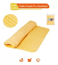 Toalla Franela Pva Super Absorbente 43x32cm Lion Tools 0520 Color Amarillo