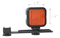 Luz Recargable Roja Ir 36 Led Infrarrojos Visión Nocturna + 