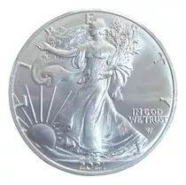 Monedas Mundiales Usa Silver Eagle 1oz Troy Plata 2021 Type2