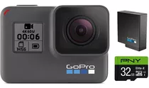 Go-pro Hero 6 + Extra Battery + Pny Elite-x 32gb Micro Sdhc