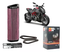 Filtro Ar K&n Esportivo Ducati Diavel Strada 2013 2014 2015