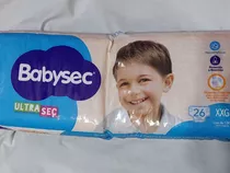 Pañales Babysec Ultrasec Hiperpack Xxg 26 Pañales