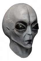 Máscara Alien Gris Extraterrestre De Látex Halloween Terror