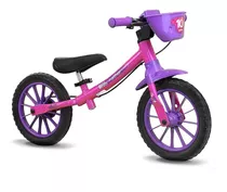 Bicicleta Infantil Nathor Criança Sem Pedal Aro 12 Feminina