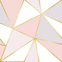 Papel De Parede Zara Rosê Gold Infantil Sala Quarto 5 Metros
