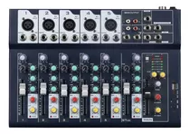 Consola Dj De Sonido Mezcladora Con 7 Canales De Bluetooth