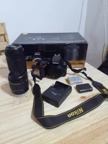 Nikon D3500+lente 18-55mm+lente 70-300mm F/4.5-6.3g Ed Usada