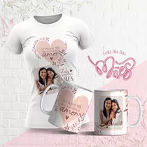 Pacote Artes Vetores Dia Das Mães Camisa E Caneca Sublimação