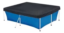 Piscina Plástica 2000 Litros Retangular Mor + Capa Protetora Cor Azul