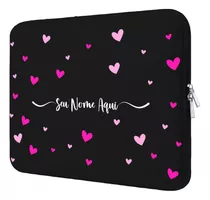 Capa Case Pasta Notebook Macbook Personalizada Com  Corações