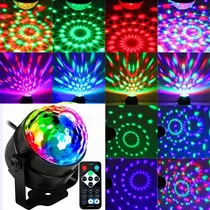 Mini Bola Led Rgb De Disco Giratoria Colores Proyector