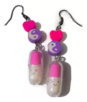 Aros Kawaii Cute Pastillitas De Colores