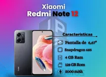 Celular Xiaomi Redmi Note 12 4gb/128gb 2x1 200$   