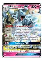 Carta Pokémon Ninetales De Alola Gx Trovões Perdidos