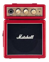 Marshall Amplificador Mini Ms-2 Color Rojo
