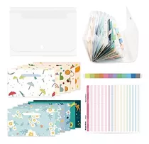  Sistema De Envelope De Orçamento Kisdo 12pcs, Carteira Orga