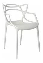 Silla De Comedor Garden Life Flia Hdc Group Allegra, Estructura Color Blanco, 4 Unidades