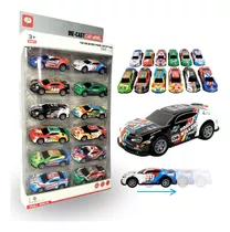 Mini Carrinhos Kit 12 Carros Compatível Fricção Hotwheels