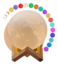 Luminária Abajur Umidificador Aromatizador Lua Cheia 3d Top