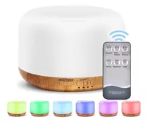 Humidificador Difusor Ultrasonico Aire Lampara Madera Color