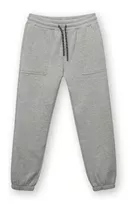 Pantalón De Niño De Buzo Con Bolsillos Gris Melange (2 A 12 