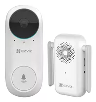 Video Portero Wifi 2mp Db2c Timbre Inteligente Ezviz Ir Pir Color Blanco
